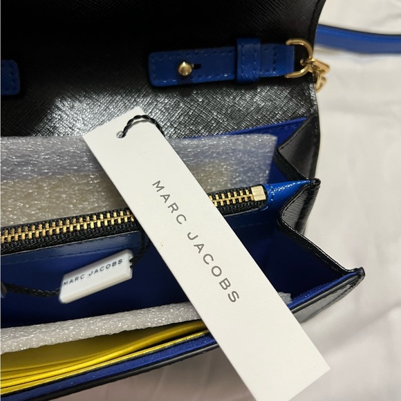 NEW Marc Jacobs SNAPSHOT Chain Wallet Red Black - Picture 5 of 8